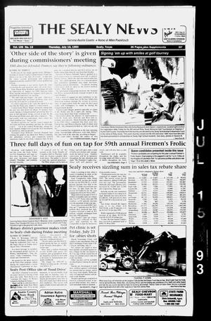 The Sealy News (Sealy, Tex.), Vol. 106, No. 19, Ed. 1 Thursday, July 15, 1993