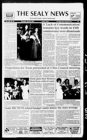The Sealy News (Sealy, Tex.), Vol. 106, No. 21, Ed. 1 Thursday, July 29, 1993