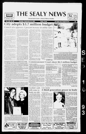 The Sealy News (Sealy, Tex.), Vol. 106, No. 28, Ed. 1 Thursday, September 16, 1993