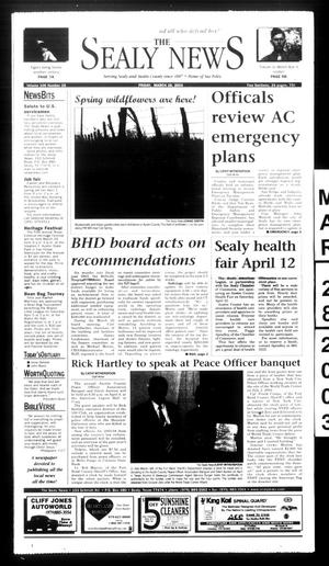 Primary view of object titled 'The Sealy News (Sealy, Tex.), Vol. 106, No. 25, Ed. 1 Friday, March 28, 2003'.