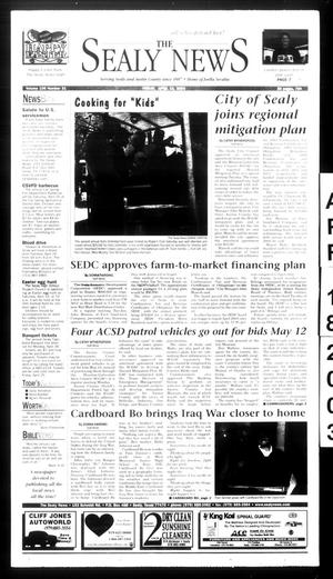 Primary view of object titled 'The Sealy News (Sealy, Tex.), Vol. 106, No. 31, Ed. 1 Friday, April 18, 2003'.