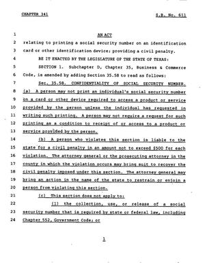 78th Texas Legislature, Regular Session, Senate Bill 611, Chapter 341