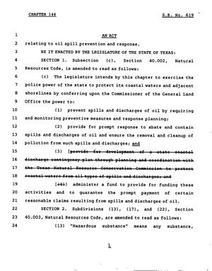 78th Texas Legislature, Regular Session, Senate Bill 619, Chapter 146