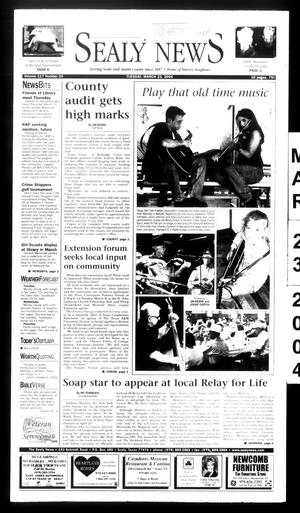 The Sealy News (Sealy, Tex.), Vol. 117, No. 24, Ed. 1 Tuesday, March 23, 2004