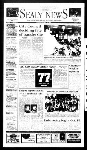 Primary view of object titled 'The Sealy News (Sealy, Tex.), Vol. 117, No. 82, Ed. 1 Tuesday, October 12, 2004'.