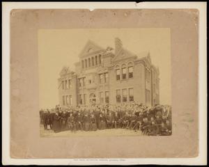 Primary view of object titled '[Fort Worth University and students]'.