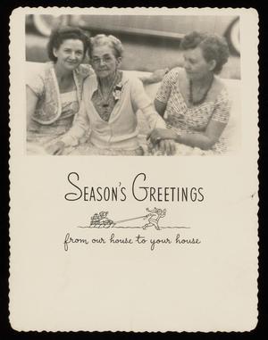 [Season's Greetings card from the Allens]
