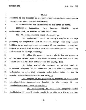 78th Texas Legislature, Regular Session, Senate Bill 705, Chapter 345