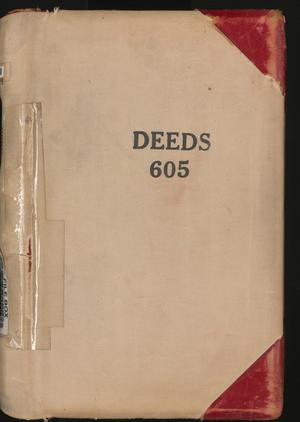 Primary view of object titled 'Travis County Deed Records: Deed Record 605'.