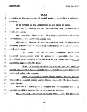 78th Texas Legislature, Regular Session, Senate Bill 810, Chapter 892