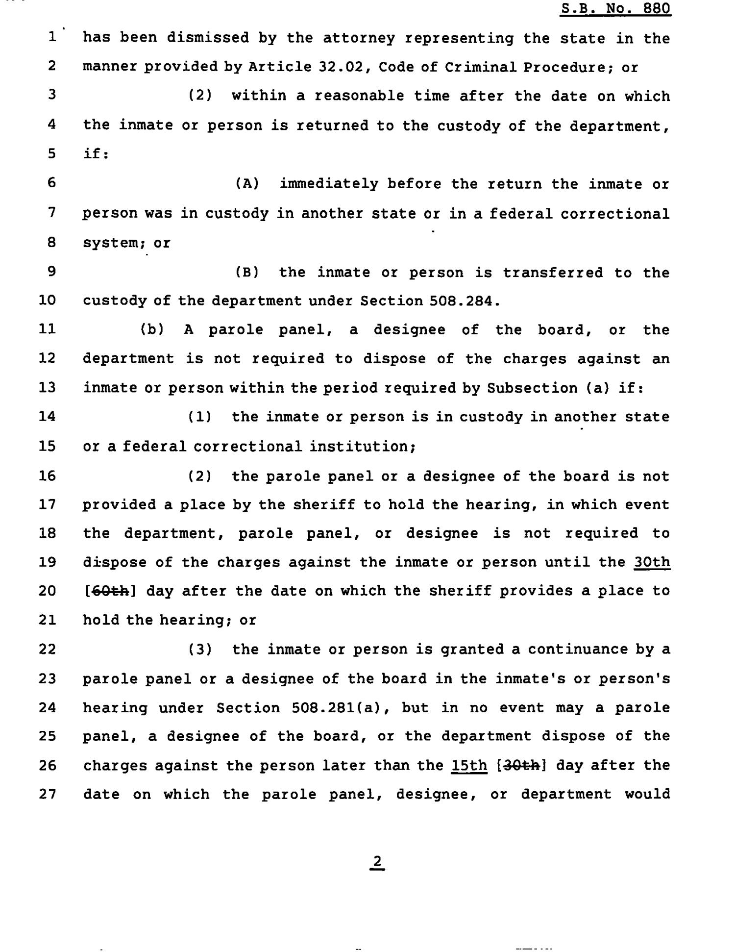 78th Texas Legislature, Regular Session, Senate Bill 880, Chapter 1194
                                                
                                                    [Sequence #]: 2 of 4
                                                