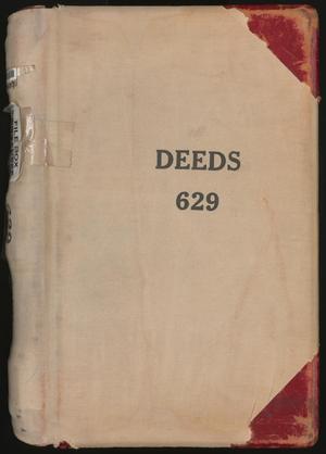 Primary view of object titled 'Travis County Deed Records: Deed Record 629'.