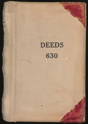 Primary view of object titled 'Travis County Deed Records: Deed Record 630'.