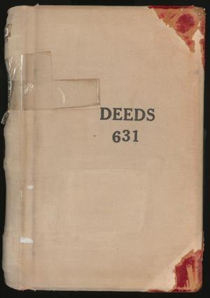 Primary view of object titled 'Travis County Deed Records: Deed Record 631'.