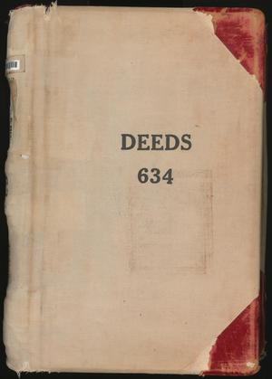 Primary view of object titled 'Travis County Deed Records: Deed Record 634'.