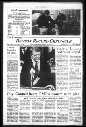 Primary view of object titled 'Denton Record-Chronicle (Denton, Tex.), Vol. 76, No. 150, Ed. 1 Wednesday, January 24, 1979'.