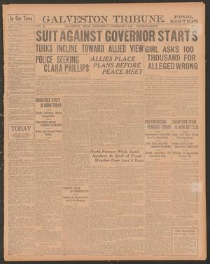 Primary view of object titled 'Galveston Tribune. (Galveston, Tex.), Vol. 43, No. 8, Ed. 1 Wednesday, December 6, 1922'.