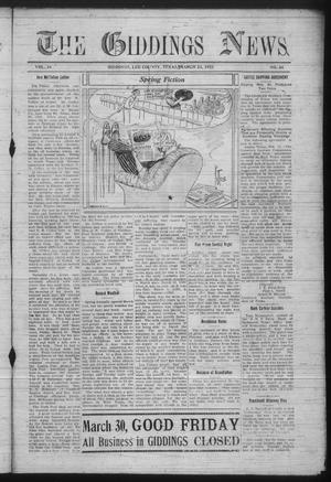 The Giddings News. (Giddings, Tex.), Vol. 34, No. 44, Ed. 1 Friday, March 23, 1923