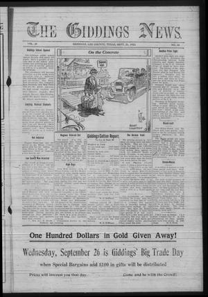 The Giddings News. (Giddings, Tex.), Vol. 35, No. 18, Ed. 1 Friday, September 21, 1923
