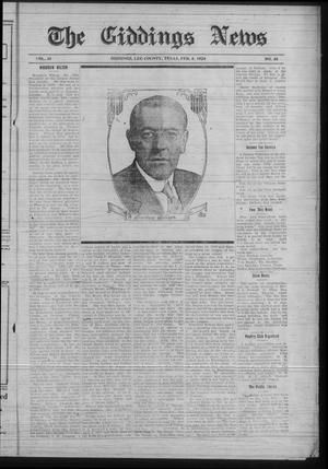 The Giddings News (Giddings, Tex.), Vol. 35, No. 38, Ed. 1 Friday, February 8, 1924