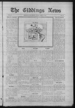 The Giddings News (Giddings, Tex.), Vol. 35, No. 46, Ed. 1 Friday, April 4, 1924