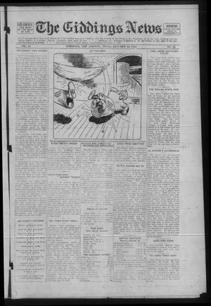 The Giddings News (Giddings, Tex.), Vol. 44, No. 25, Ed. 1 Friday, October 16, 1931