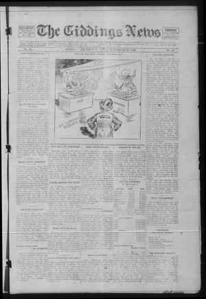 The Giddings News (Giddings, Tex.), Vol. 44, No. 30, Ed. 1 Friday, November 20, 1931