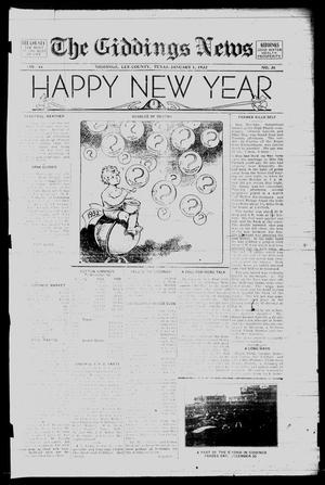 The Giddings News (Giddings, Tex.), Vol. 44, No. 36, Ed. 1 Friday, January 1, 1932