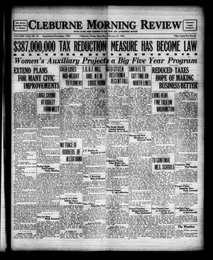 Cleburne Morning Review (Cleburne, Tex.), Vol. 22, No. 76, Ed. 1 Saturday, February 27, 1926