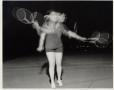 Photograph: Student Practicing Tennis Swing