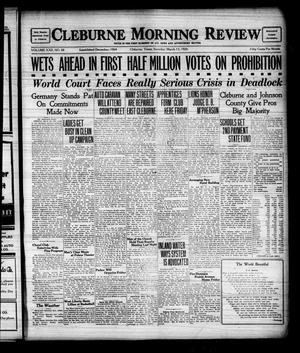 Cleburne Morning Review (Cleburne, Tex.), Vol. 22, No. 88, Ed. 1 Saturday, March 13, 1926