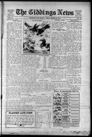 The Giddings News (Giddings, Tex.), Vol. 53, No. 46, Ed. 1 Friday, March 28, 1941