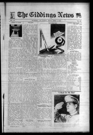 The Giddings News (Giddings, Tex.), Vol. 53, No. 47, Ed. 1 Friday, April 3, 1942
