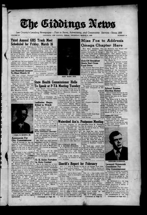 The Giddings News (Giddings, Tex.), Vol. 67, No. 14, Ed. 1 Thursday, March 8, 1956