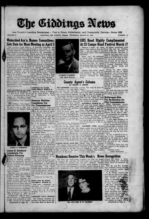 The Giddings News (Giddings, Tex.), Vol. 67, No. 16, Ed. 1 Thursday, March 22, 1956