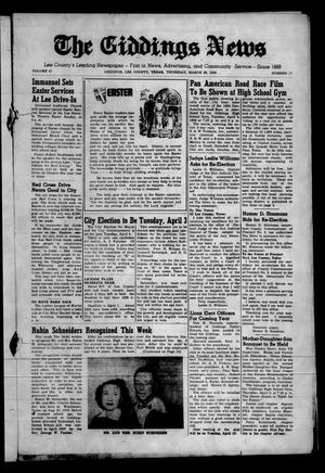 The Giddings News (Giddings, Tex.), Vol. 67, No. 17, Ed. 1 Thursday, March 29, 1956
