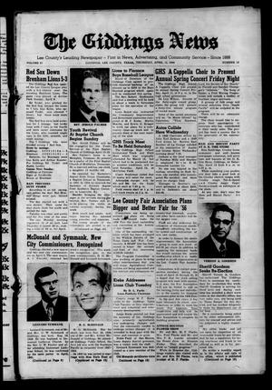 The Giddings News (Giddings, Tex.), Vol. 67, No. 19, Ed. 1 Thursday, April 12, 1956
