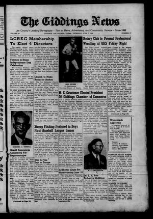 The Giddings News (Giddings, Tex.), Vol. 67, No. 27, Ed. 1 Thursday, June 7, 1956