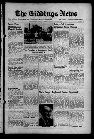 The Giddings News (Giddings, Tex.), Vol. 67, No. 37, Ed. 1 Thursday, August 16, 1956