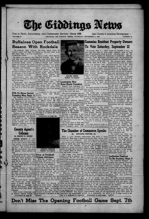 The Giddings News (Giddings, Tex.), Vol. 67, No. 40, Ed. 1 Thursday, September 6, 1956