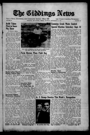 The Giddings News (Giddings, Tex.), Vol. 67, No. 42, Ed. 1 Thursday, September 20, 1956