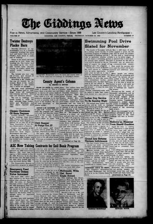 The Giddings News (Giddings, Tex.), Vol. 67, No. 47, Ed. 1 Thursday, October 25, 1956