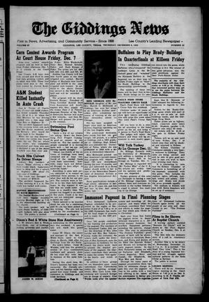 The Giddings News (Giddings, Tex.), Vol. 67, No. 52, Ed. 1 Thursday, December 6, 1956