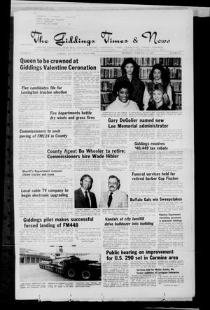 The Giddings Times & News (Giddings, Tex.), Vol. 97, No. 33, Ed. 1 Thursday, February 12, 1987