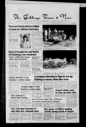 The Giddings Times & News (Giddings, Tex.), Vol. 98, No. 10, Ed. 1 Thursday, September 3, 1987