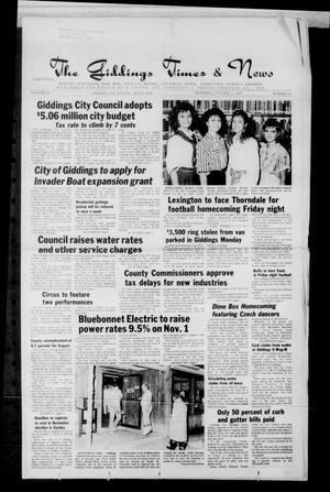 The Giddings Times & News (Giddings, Tex.), Vol. 98, No. 14, Ed. 1 Thursday, October 1, 1987