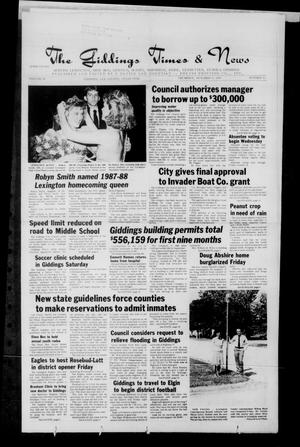 The Giddings Times & News (Giddings, Tex.), Vol. 98, No. 15, Ed. 1 Thursday, October 8, 1987