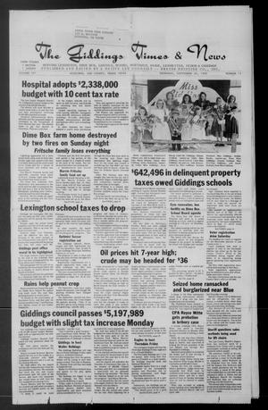 The Giddings Times & News (Giddings, Tex.), Vol. 101, No. 13, Ed. 1 Thursday, September 20, 1990