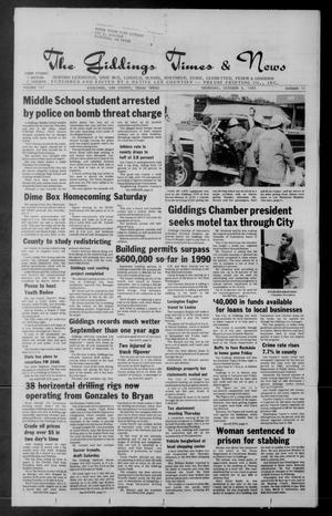 The Giddings Times & News (Giddings, Tex.), Vol. 101, No. 15, Ed. 1 Thursday, October 4, 1990