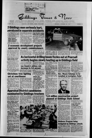 Giddings Times & News (Giddings, Tex.), Vol. 102, No. 23, Ed. 1 Thursday, November 28, 1991